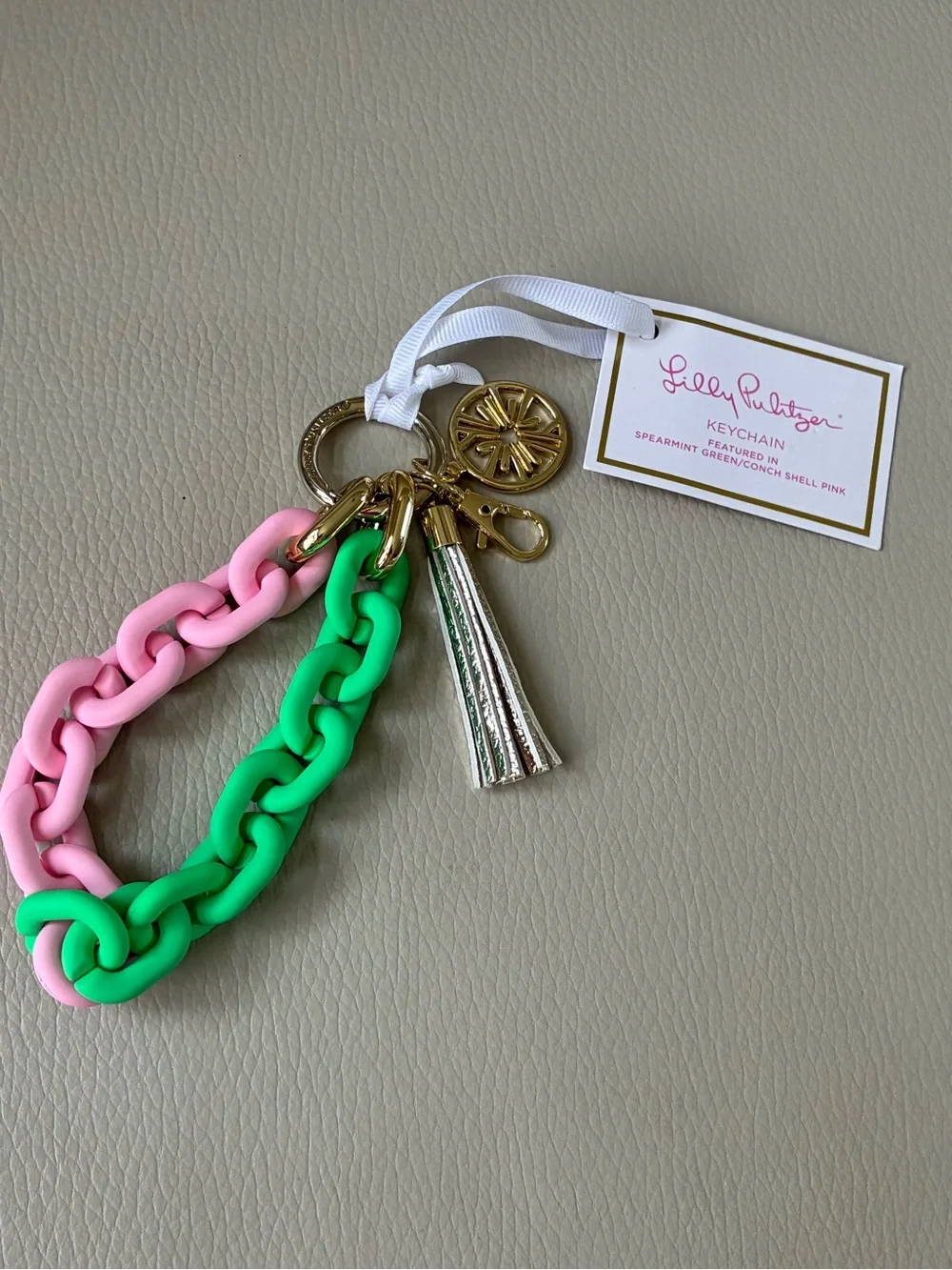 Lilly Pulitzer keychain bracelet